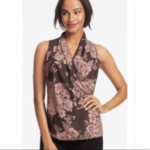NEW CAbi print wrap top